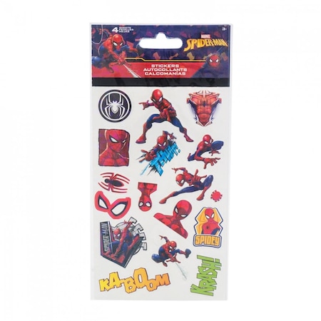 Spider-Man Character & Symbols Sticker Sheet - 4PK 820150